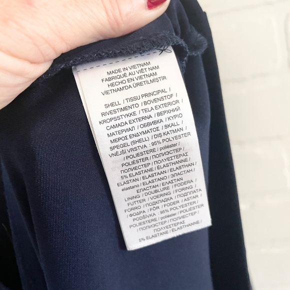 Lauren Ralph Lauren Midi/Maxi dress Faux wrap Lighthouse Navy blue Sz 22W - Picture 13 of 15